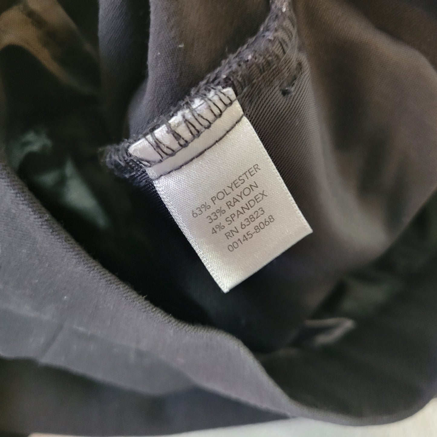 CJ Banks 18W Black Pants Women's Straight Leg Zip Elastic Waist Pockets SL41E