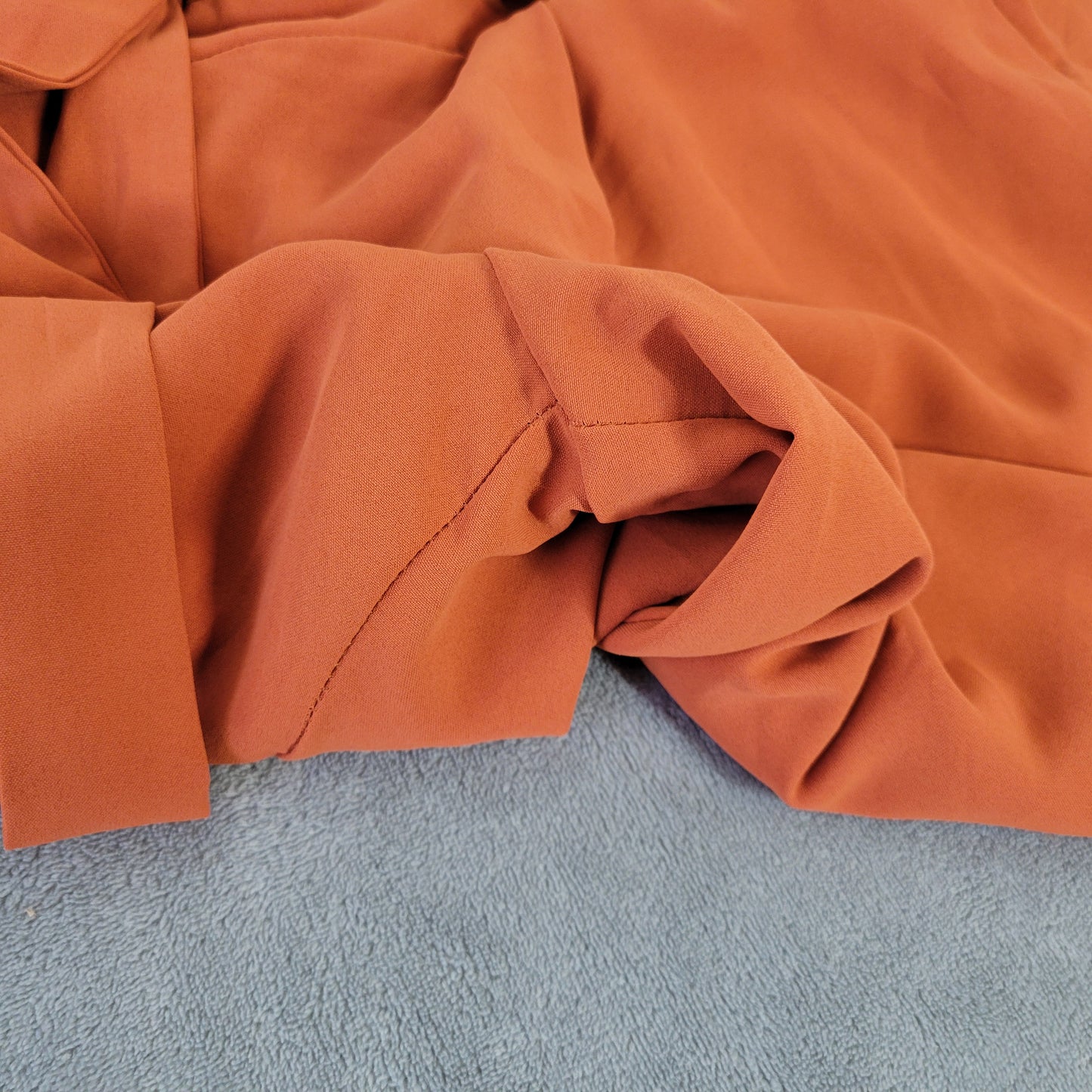 Emery Rose 3XL Orange Palazzo Pants Paper Bag Drawstring Pockets Stretch ORA32E