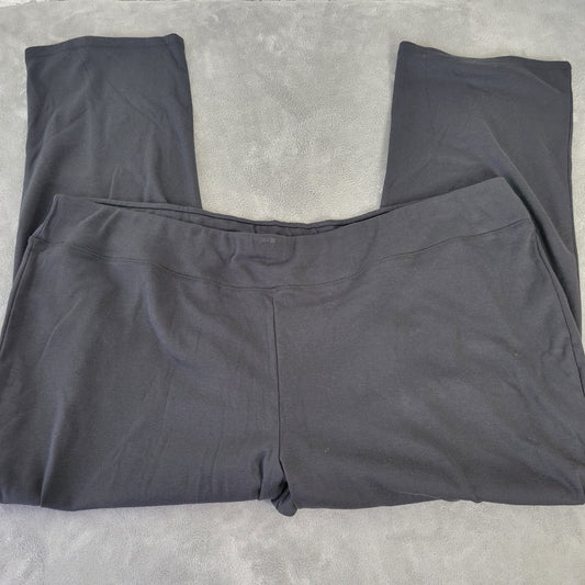 Catherines 4X 30W 32W Black Yoga Pants Women's Jogger Pull-On Elastic BLA4E