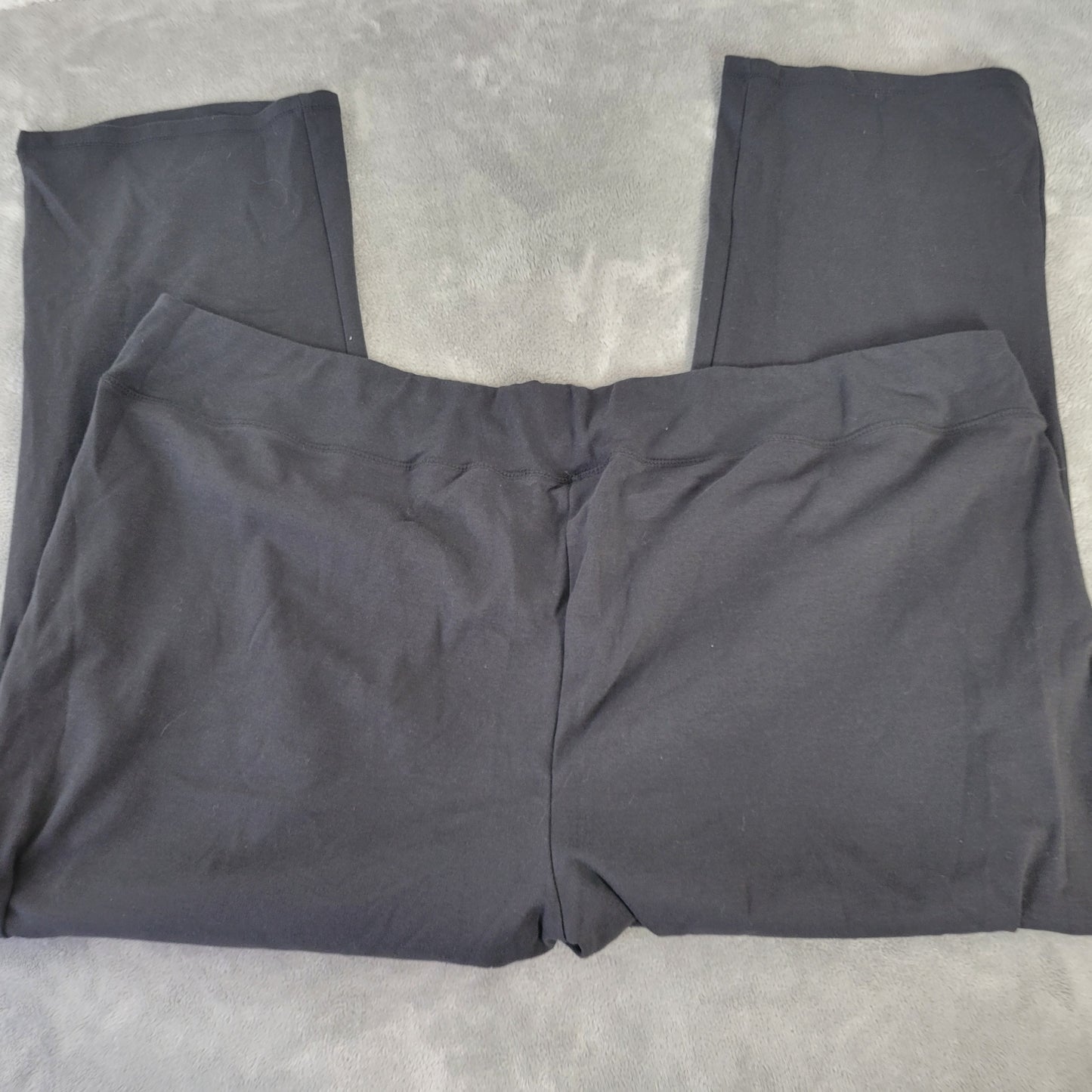 Catherines 4X 30W 32W Black Yoga Pants Women's Jogger Pull-On Elastic BLA4E