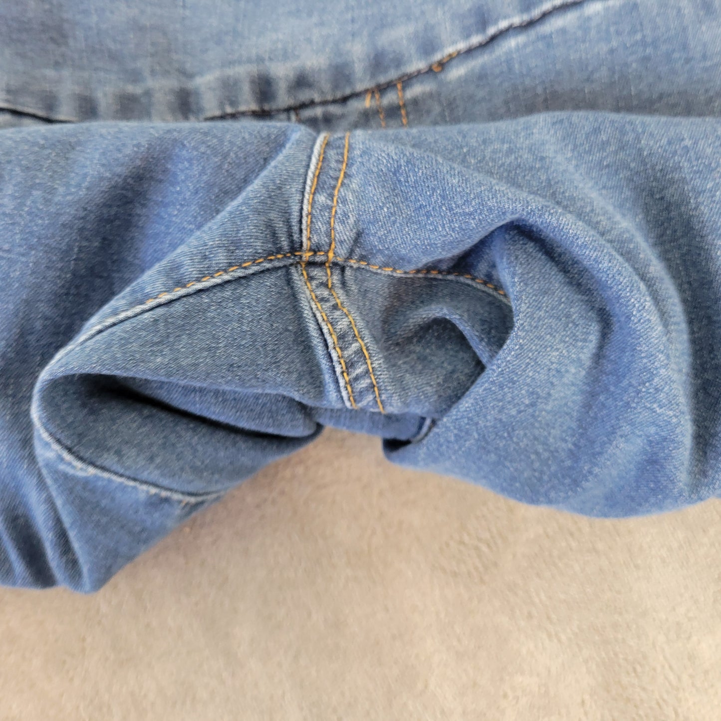 Woman Within Jeans 18W Plus Size Pull-On Straight Leg Medium Wash SL74E