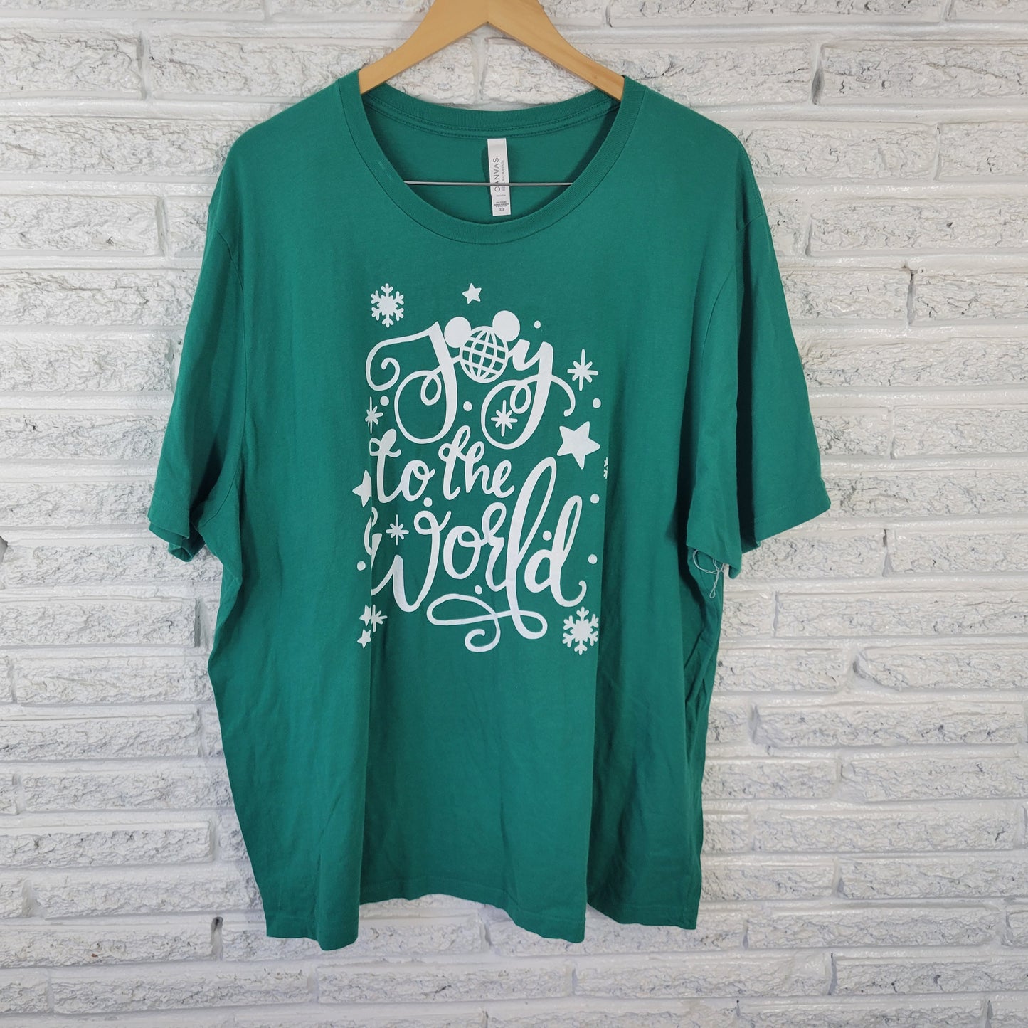 Bella Canvas 3XL Unisex Green Christmas T-Shirt Tee 100% Cotton GRE43XE