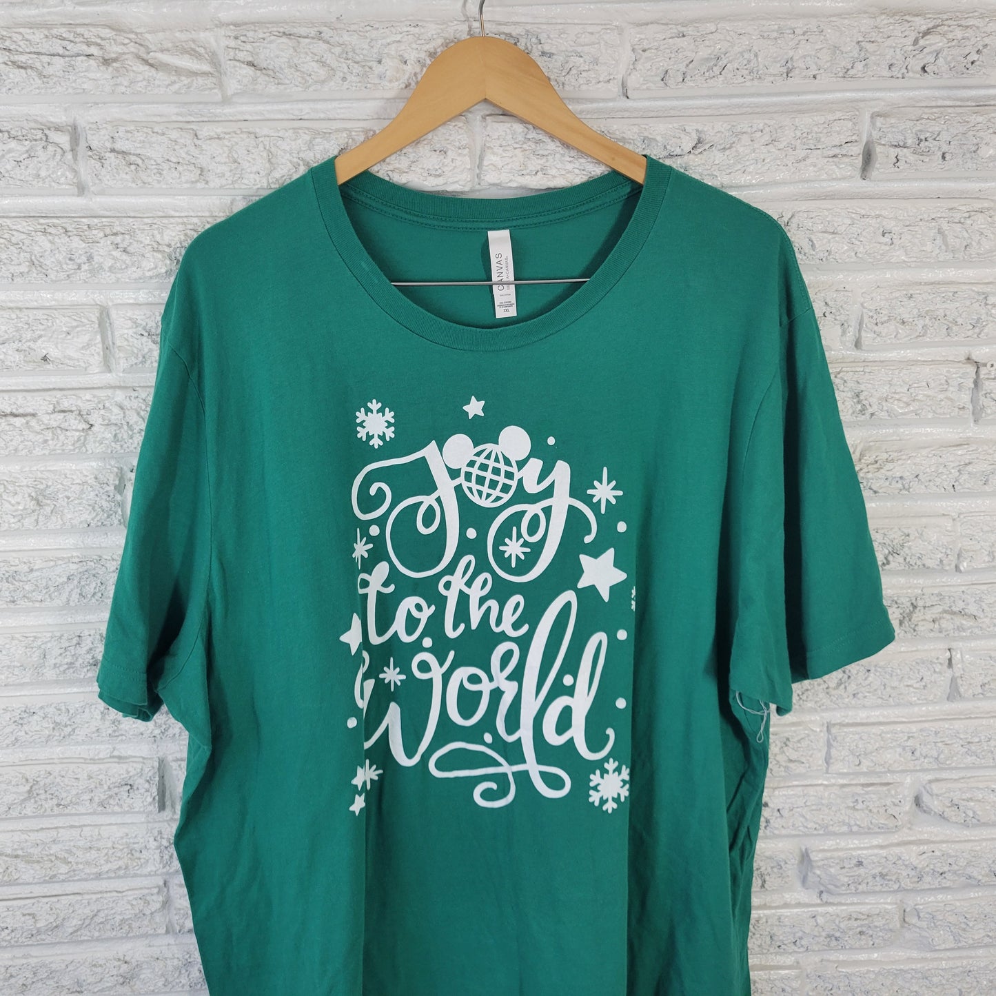 Bella Canvas 3XL Unisex Green Christmas T-Shirt Tee 100% Cotton GRE43XE