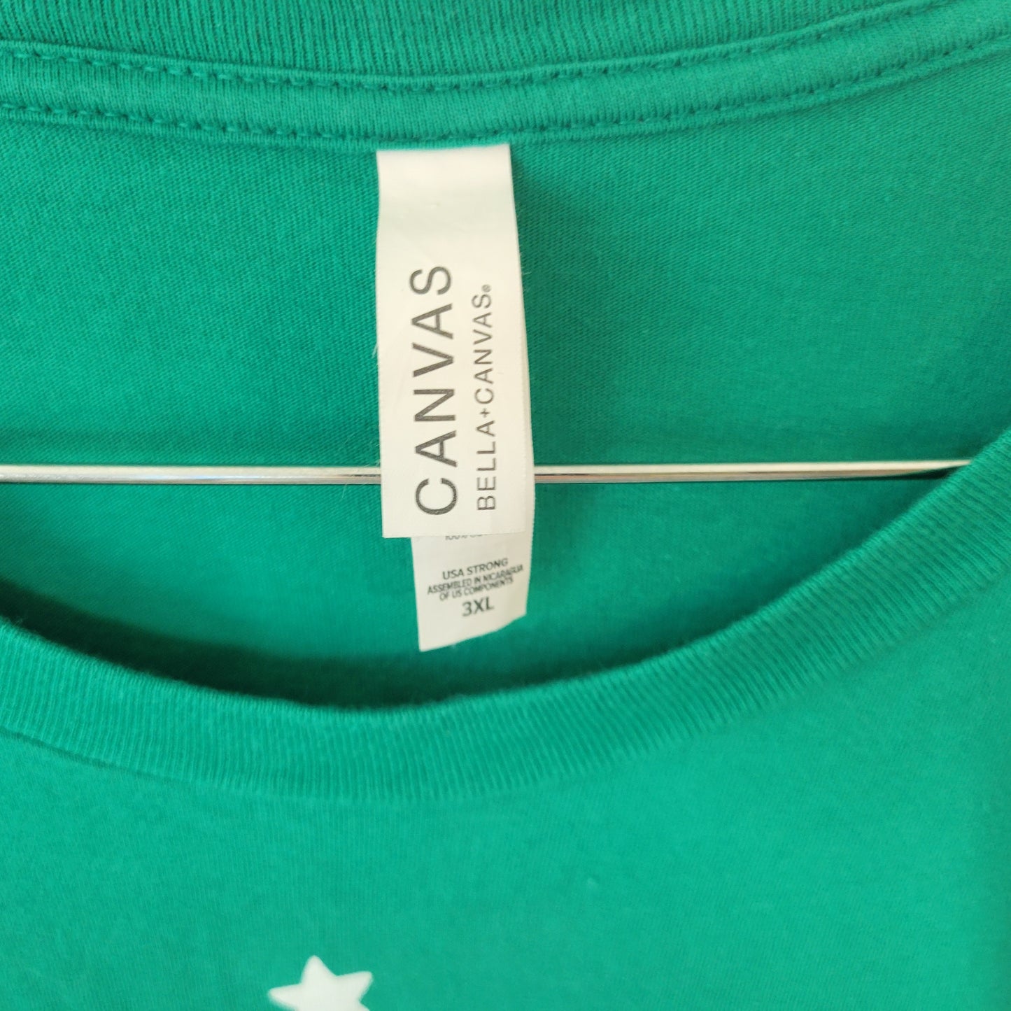 Bella Canvas 3XL Unisex Green Christmas T-Shirt Tee 100% Cotton GRE43XE