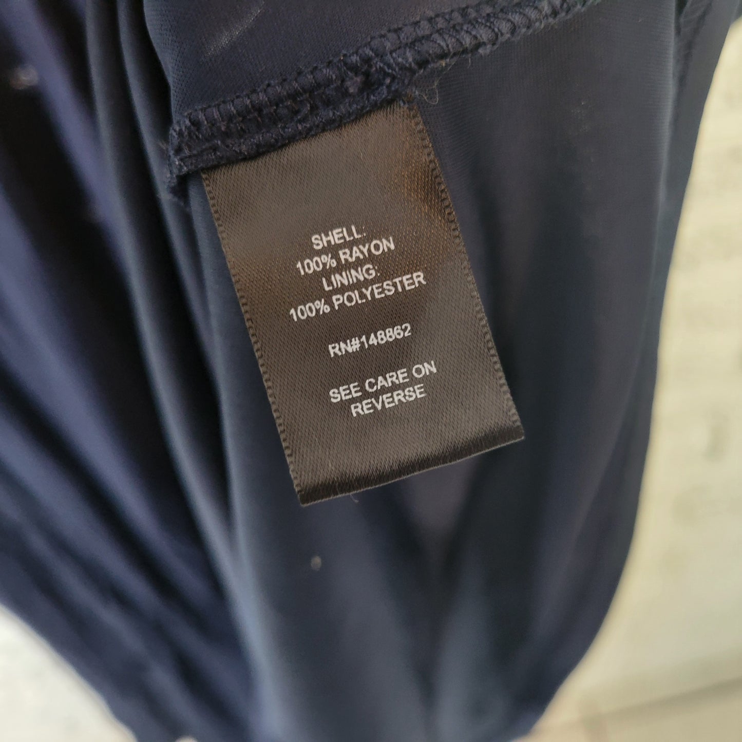 Torrid Dress 3X Plus Size Blue V-Neck 3/4 Sleeve High-Low Lined Stretch SWE169E