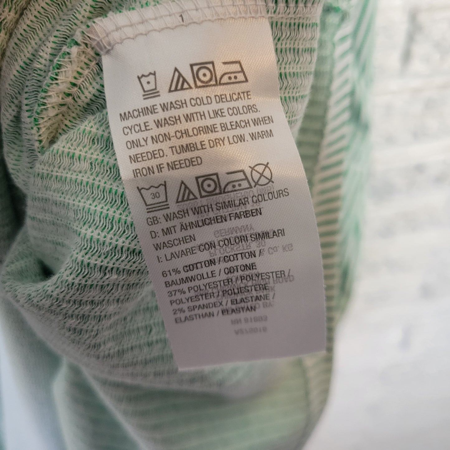 Isaac Mizrahi Live 1X Green Stripe Short Sleeve Pockets Swim Coverup STR62E