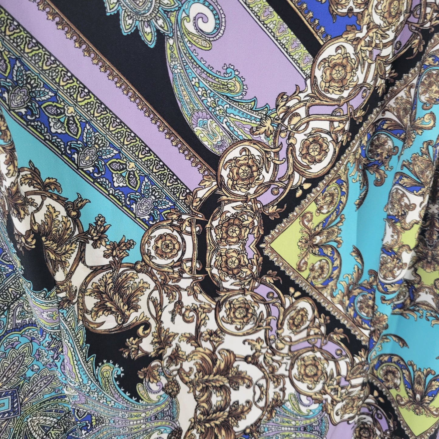 Connected Women's 20W Multicolor Paisley Sleeveless Stretch Shift Dress PAI2XE