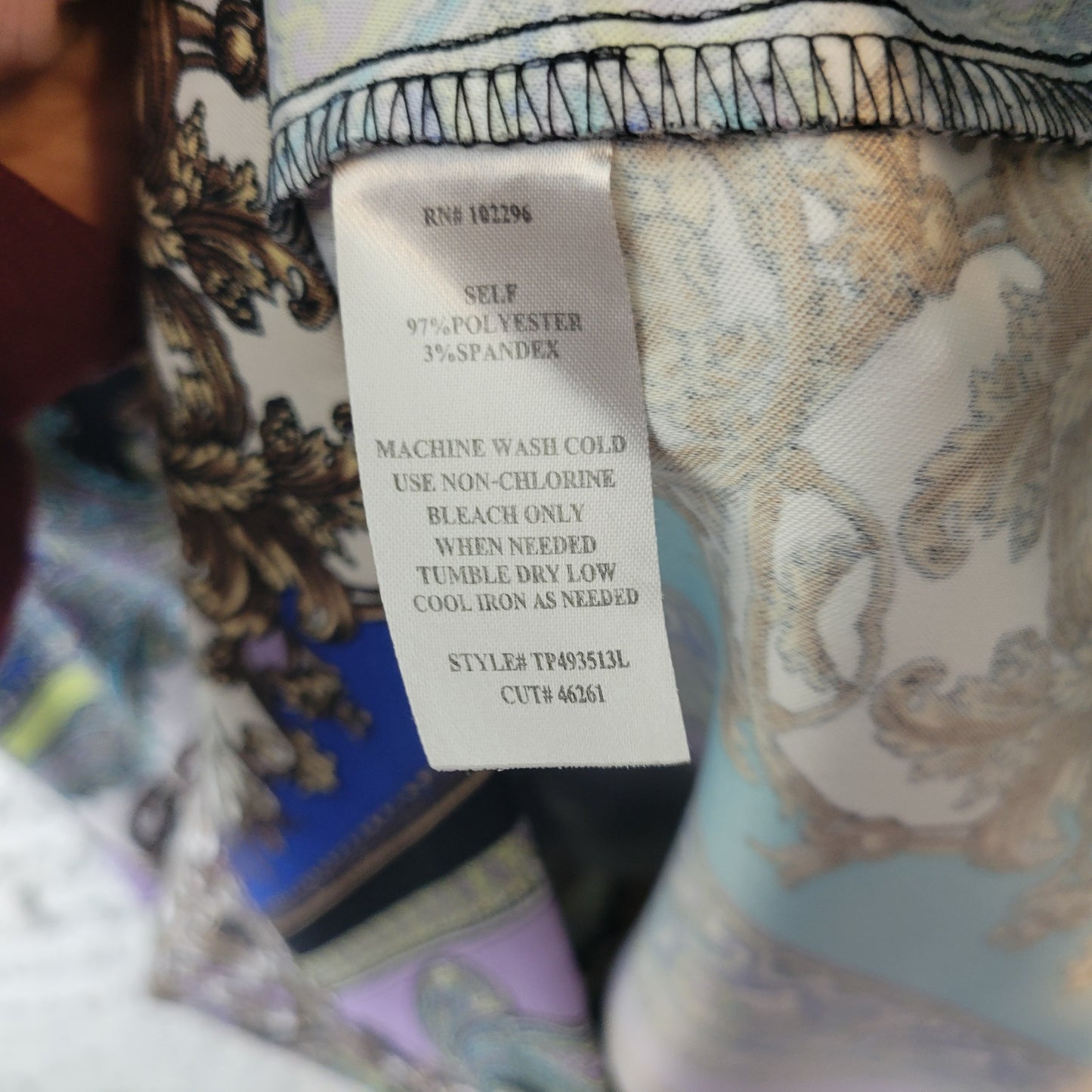 Connected Women's 20W Multicolor Paisley Sleeveless Stretch Shift Dress PAI2XE