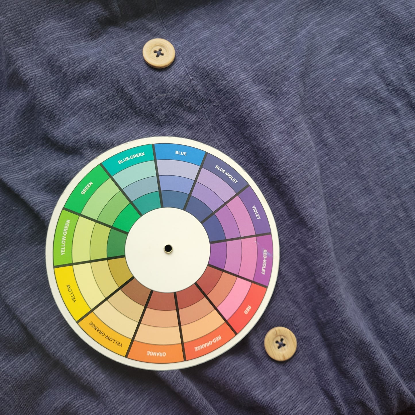 Denim & Co XL Blue Shift Dress Knee Length Cap Sleeve Deco Button BLU144E