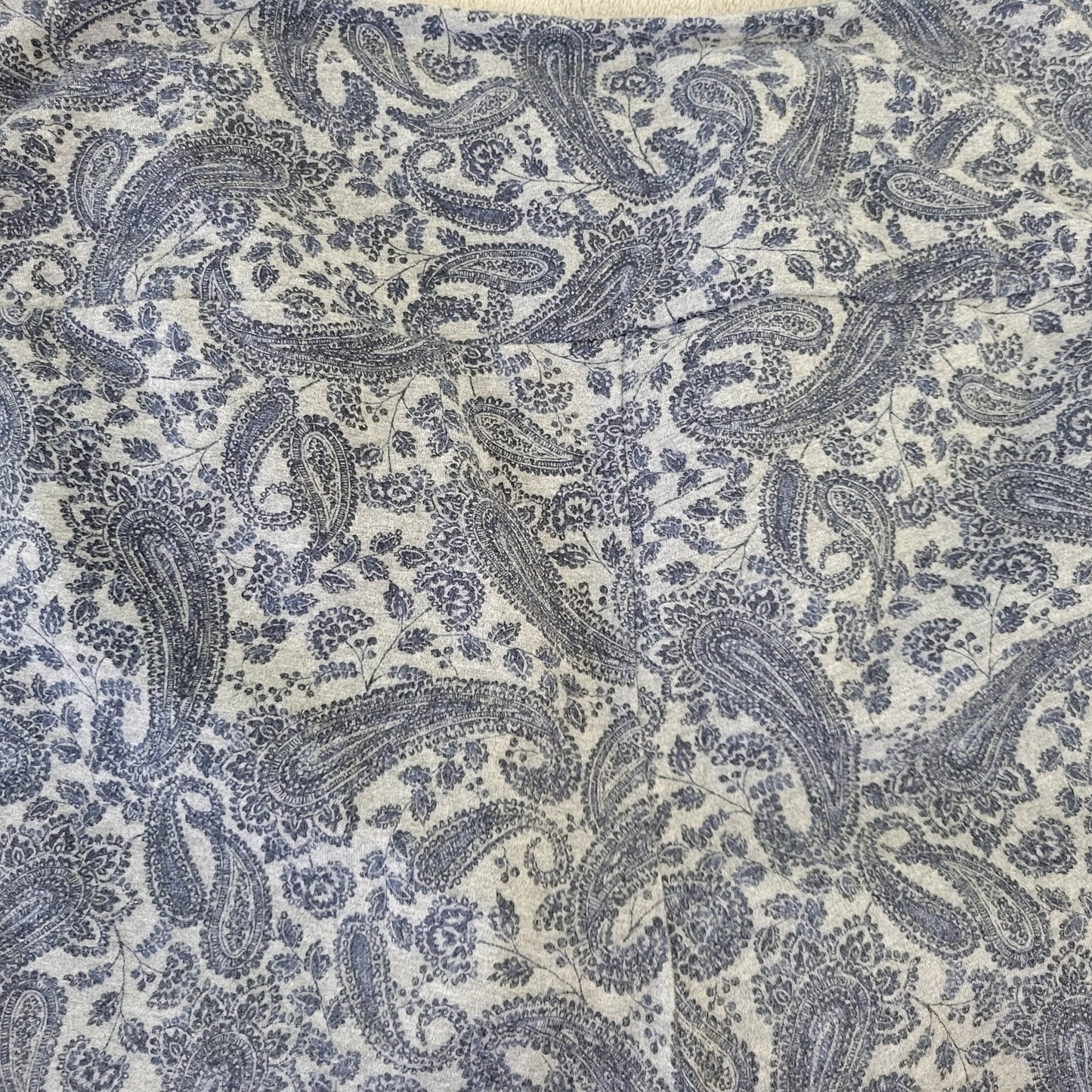 Westport Women's XL Blue Gray Paisley Print Cotton Blend Cropped Legging PAI12E