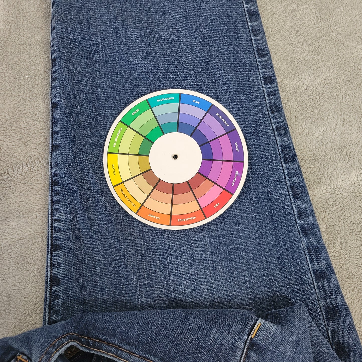 Lands' End Women's 16W Dark Wash Denim Capri Jeans Elastic Waist CAP11E