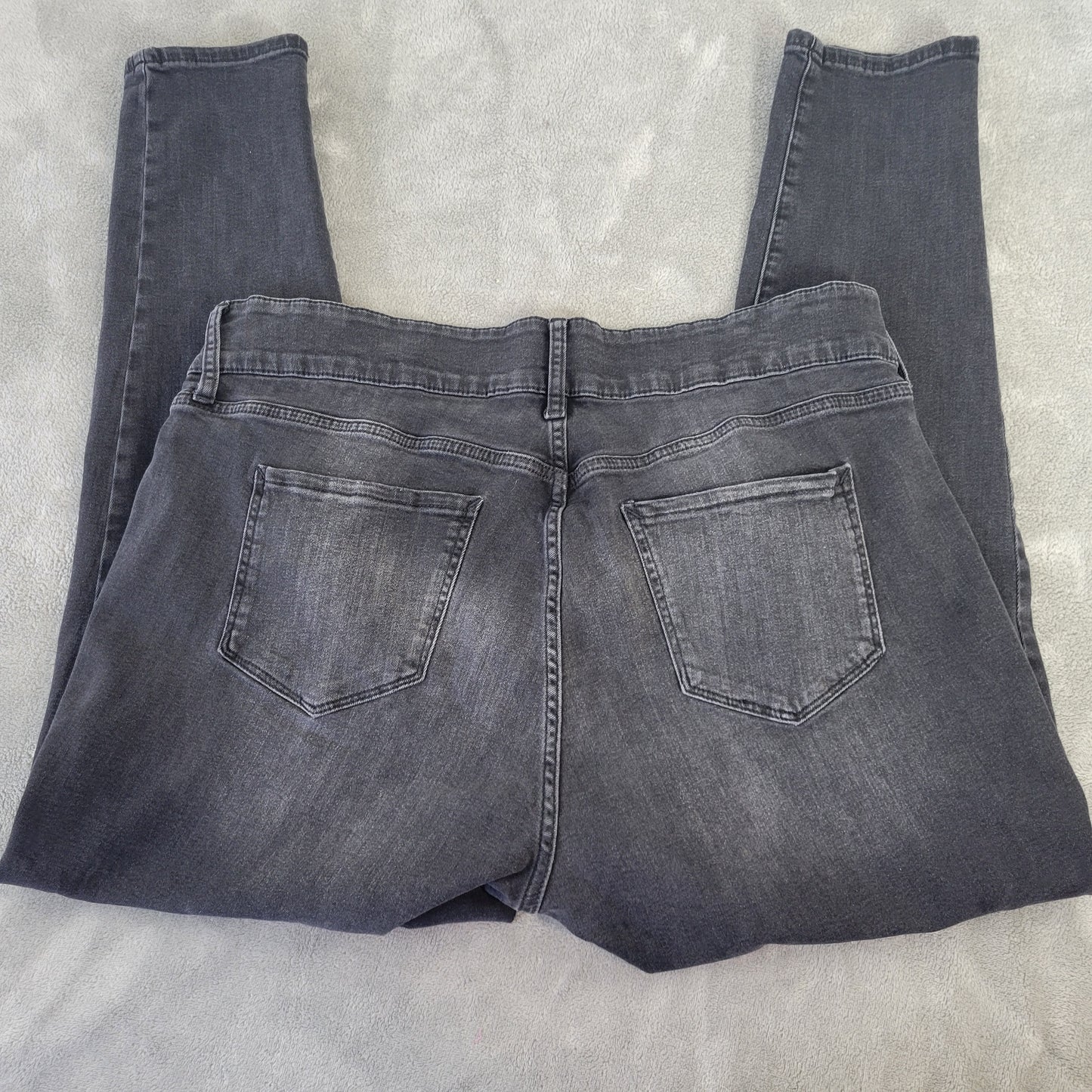 Ana a.n.a Women's 18W Black Mid Rise Skinny Jeans Cotton Blend Stretch SKI4E