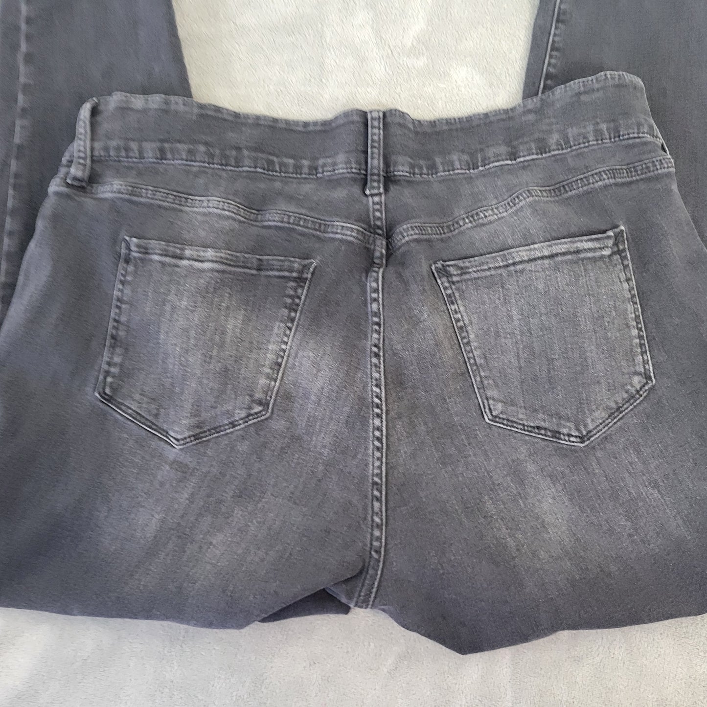 Ana a.n.a Women's 18W Black Mid Rise Skinny Jeans Cotton Blend Stretch SKI4E