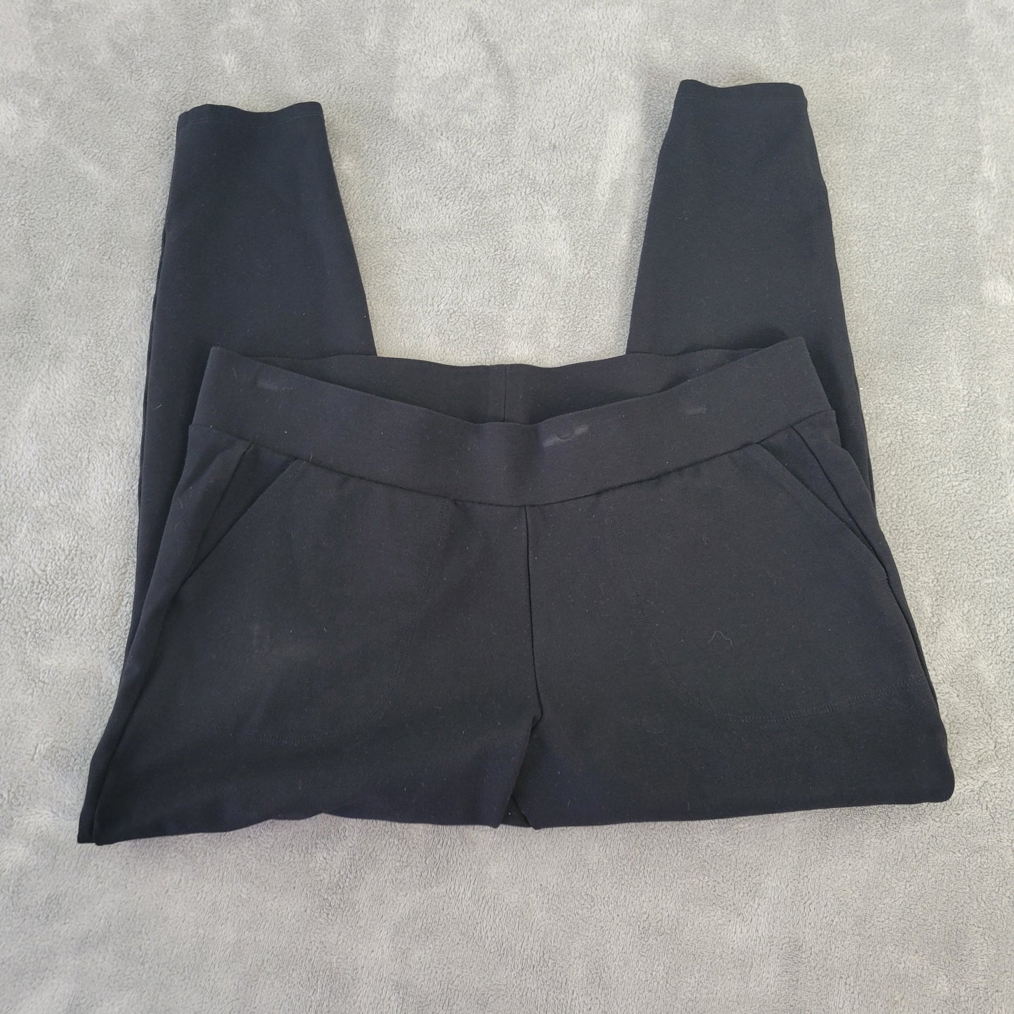 Torrid Women's 1X Black Pull-On Capri Leggings Stretch Pockets BLA68E