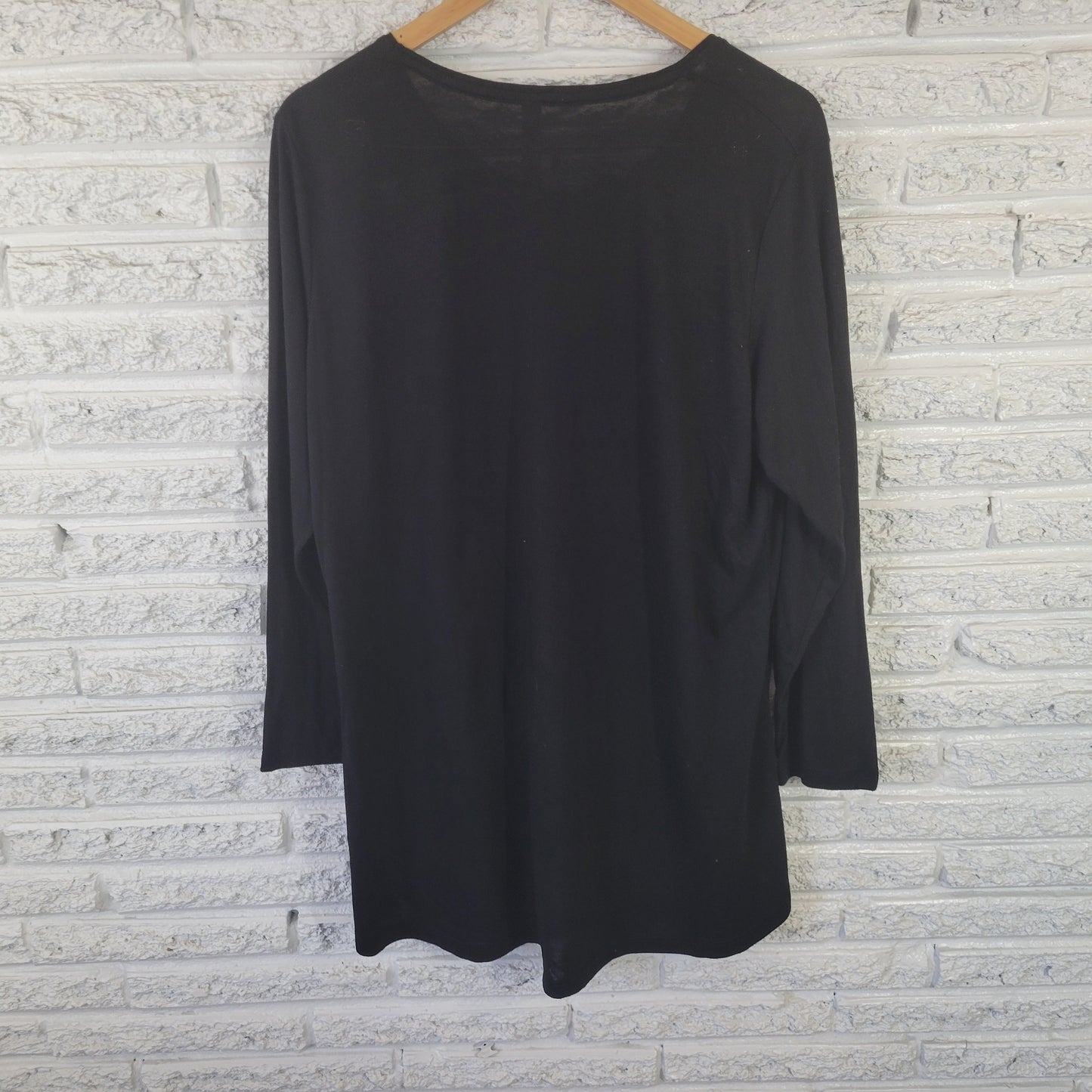 M&C Sportswear Women's 2X Christmas Tunic Tee Shirt Black Tree BLA116E