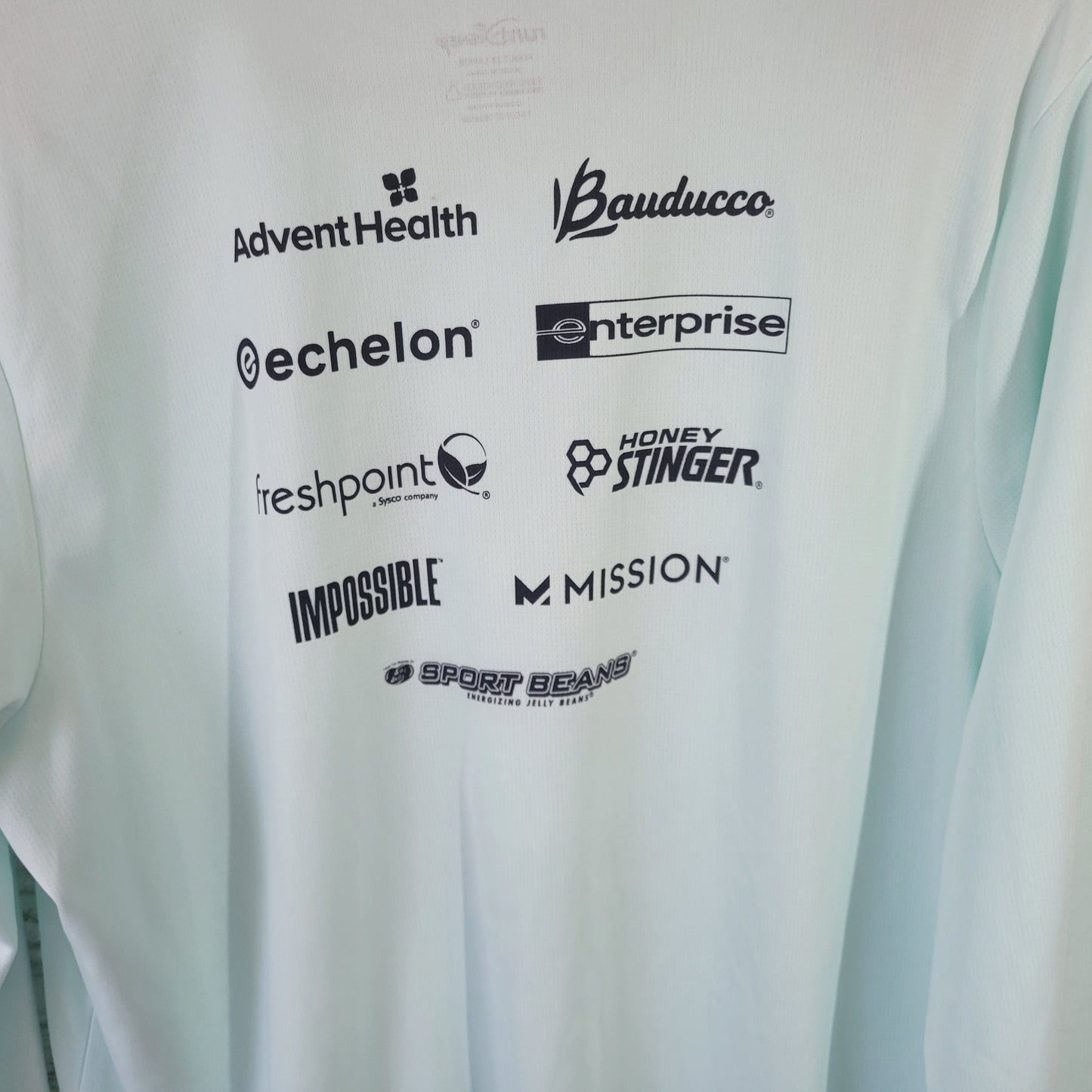 Run Disney Women's 2XL Wine & Dine 10K V-Neck Long Sleeve Blue BLU286E