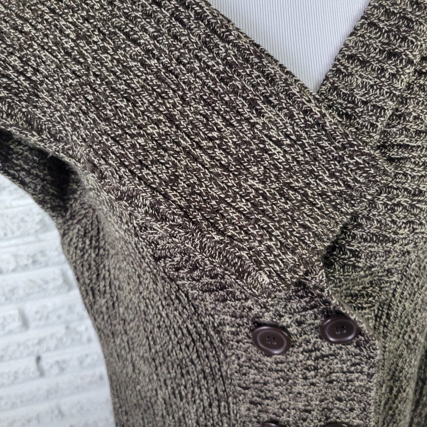 United States Sweaters Womens XL Cardigan Brown Marled Long Sleeve HNGE