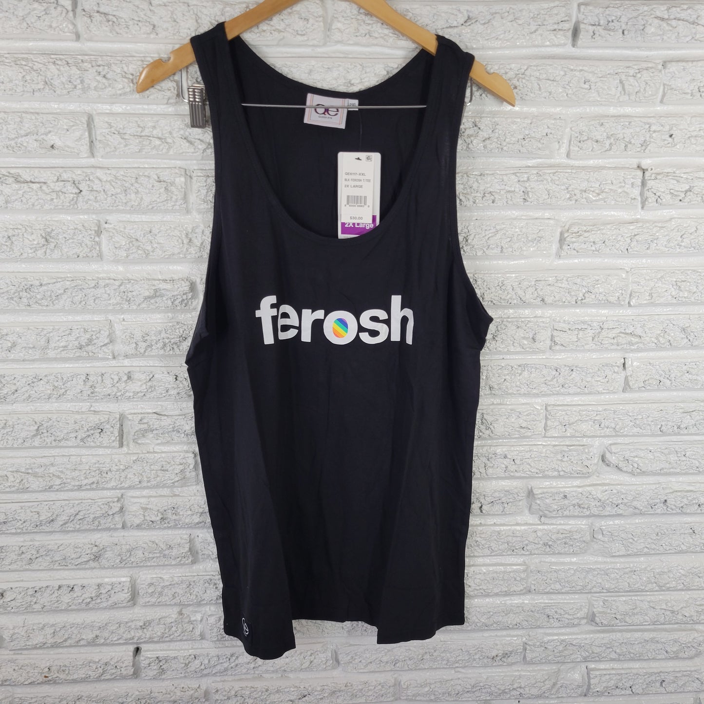 Queer Eye Unisex Tank Top 2XL Black 100% Cotton Racerback Sleeveless BLA165E