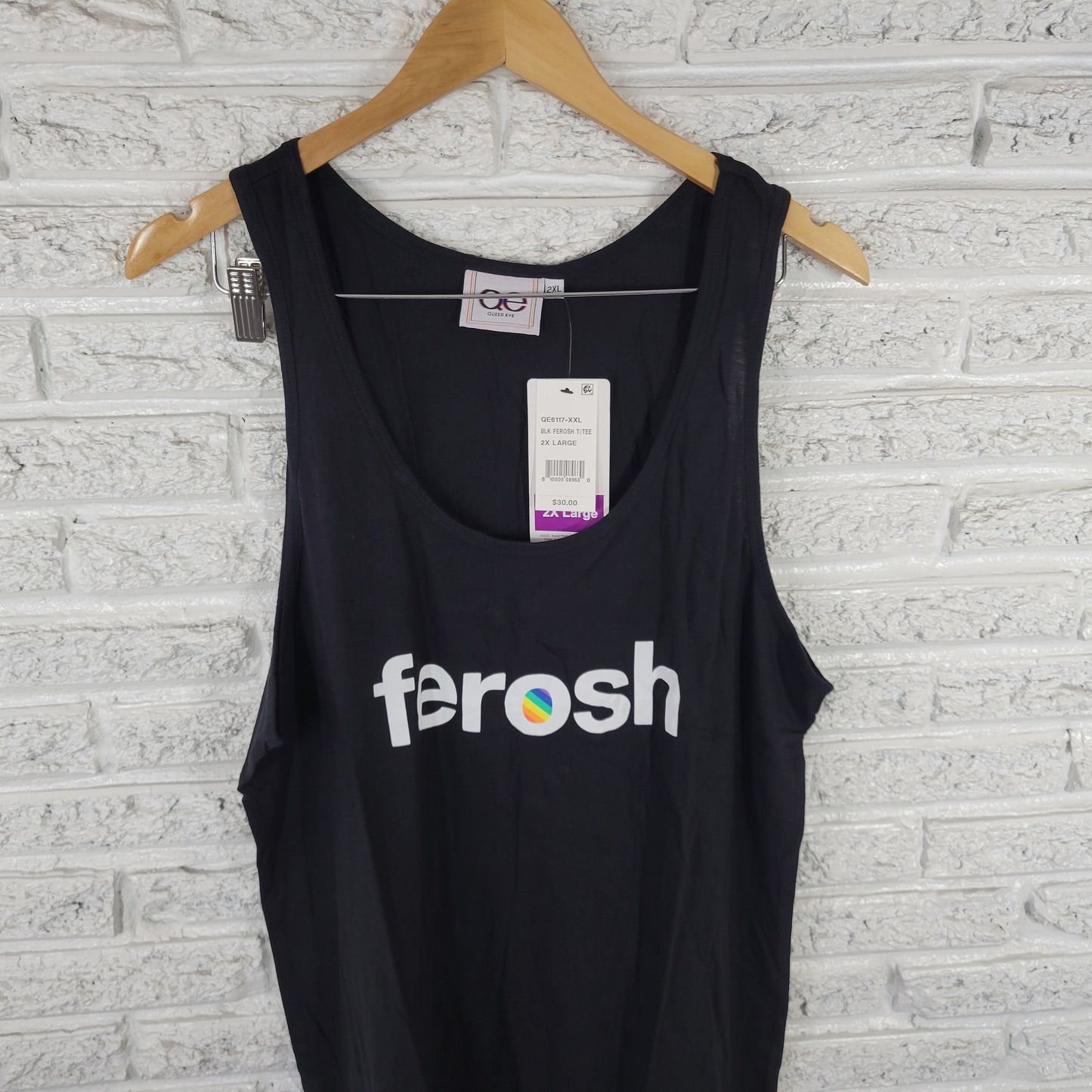 Queer Eye Unisex Tank Top 2XL Black 100% Cotton Racerback Sleeveless BLA165E