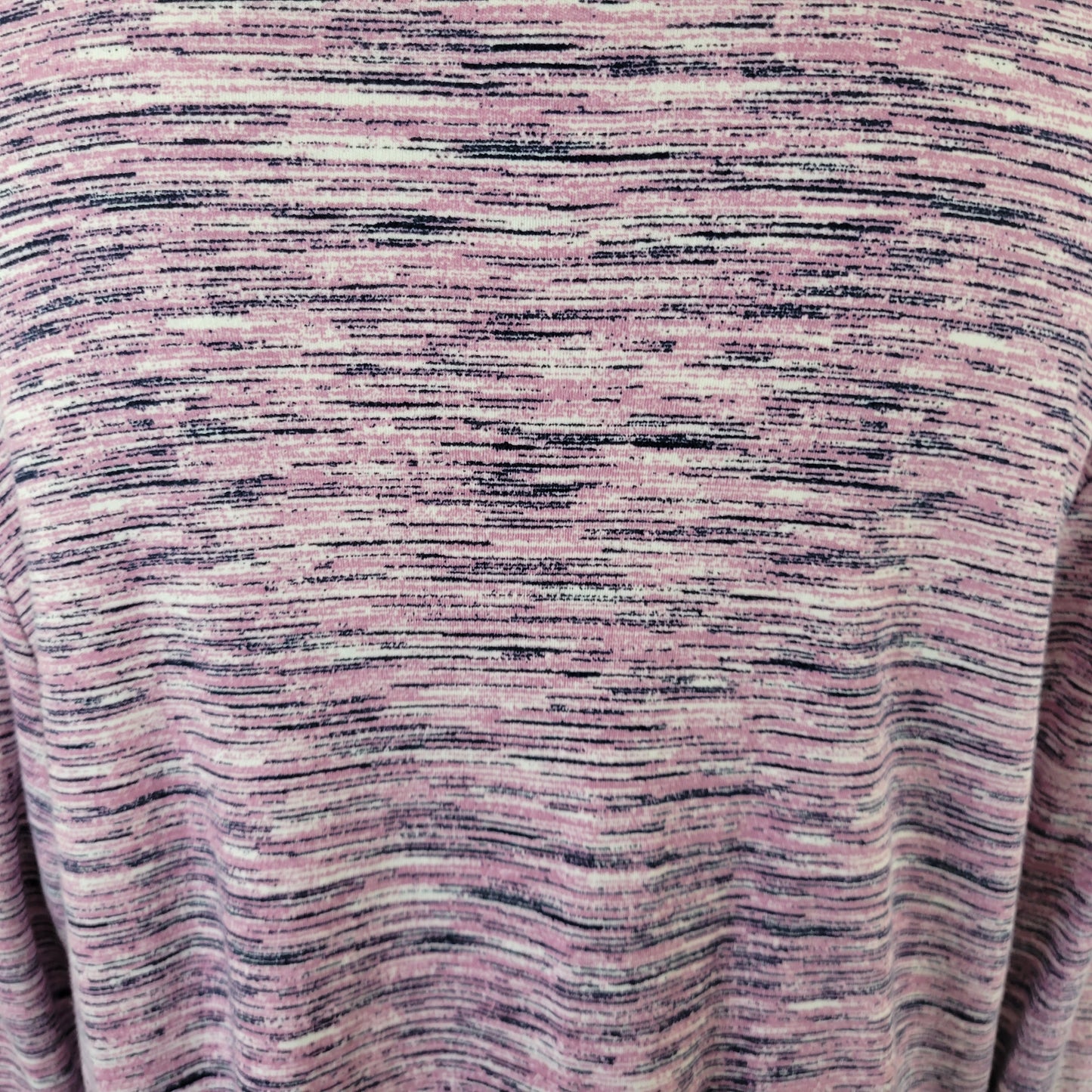 Croft & Barrow Womens XXL Tee Purple Black Heather 100% Cotton V-Neck PUR3E