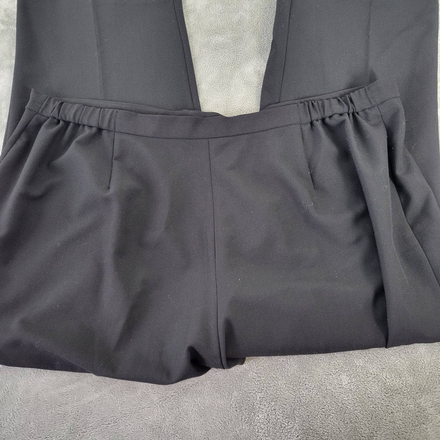 Ruby Rd Womens 22W Black Pants Straight Leg Elastic Waist Dress Business BLA163E