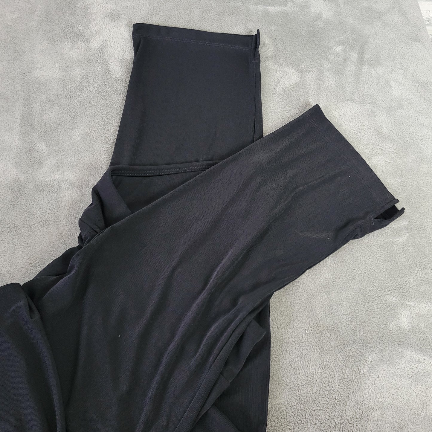 Coldwater Creek Pants 2X Black Polyester Blend Pull On Straight Leg BLA109E