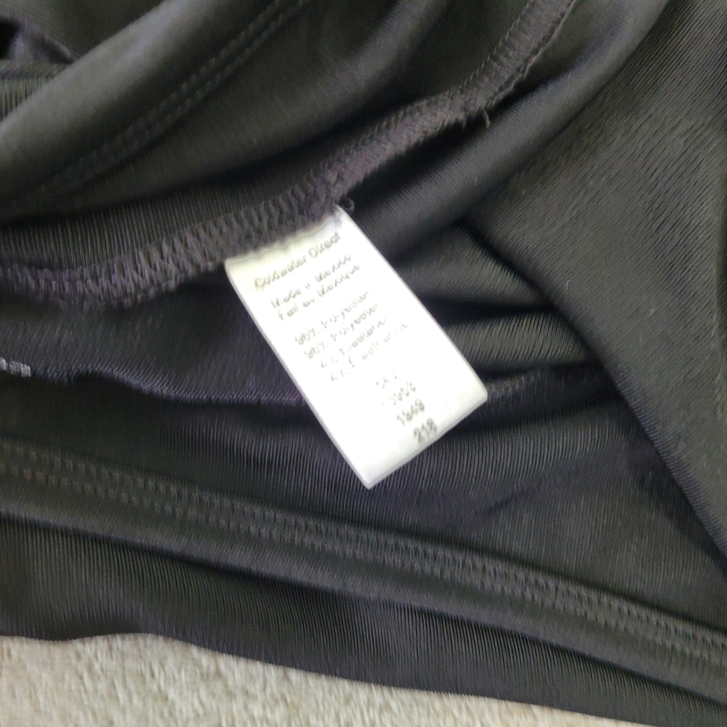 Coldwater Creek Pants 2X Black Polyester Blend Pull On Straight Leg BLA109E