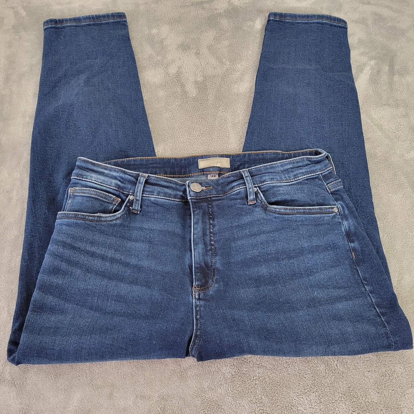 Kut from the Kloth Rachael Mom Jeans 14W Dark Wash Stretch Denim 5-Pocket SL20E