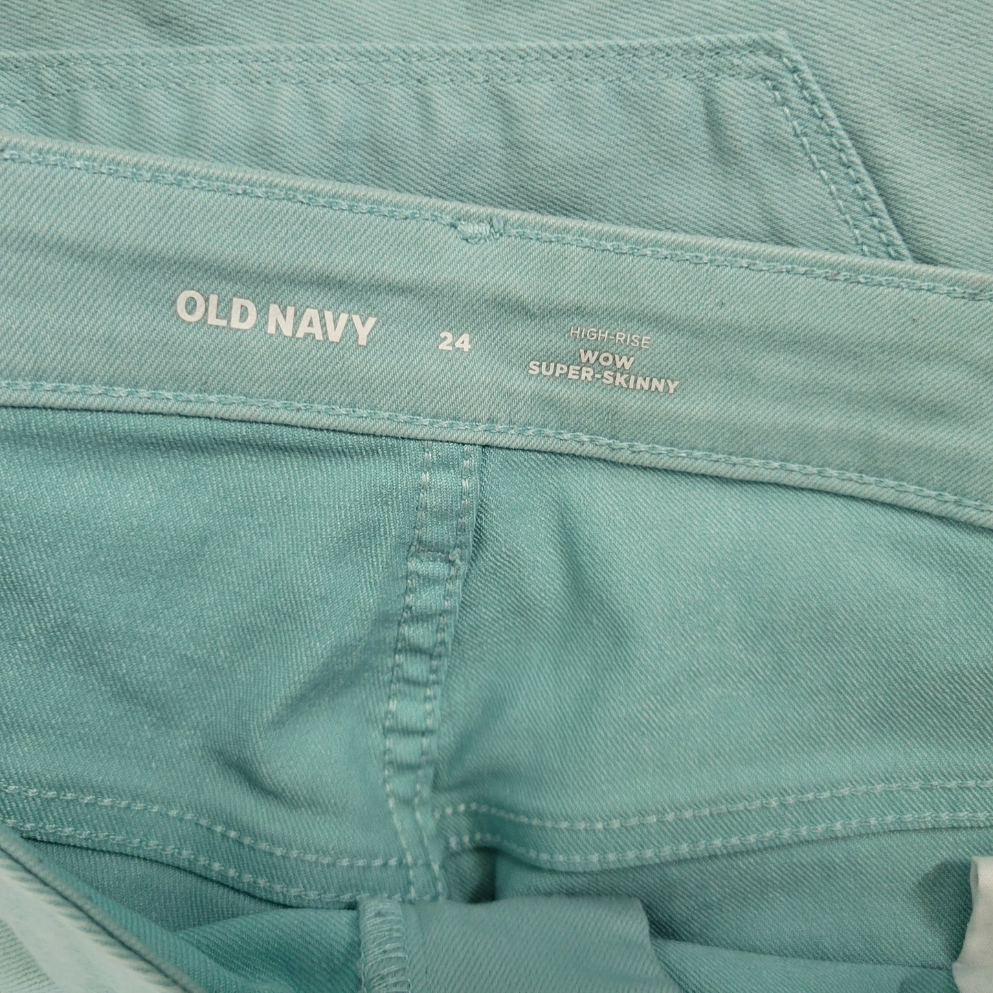 Old Navy Women's 24 Plus High Rise Super Skinny Jeans Baby Blue SKI3E