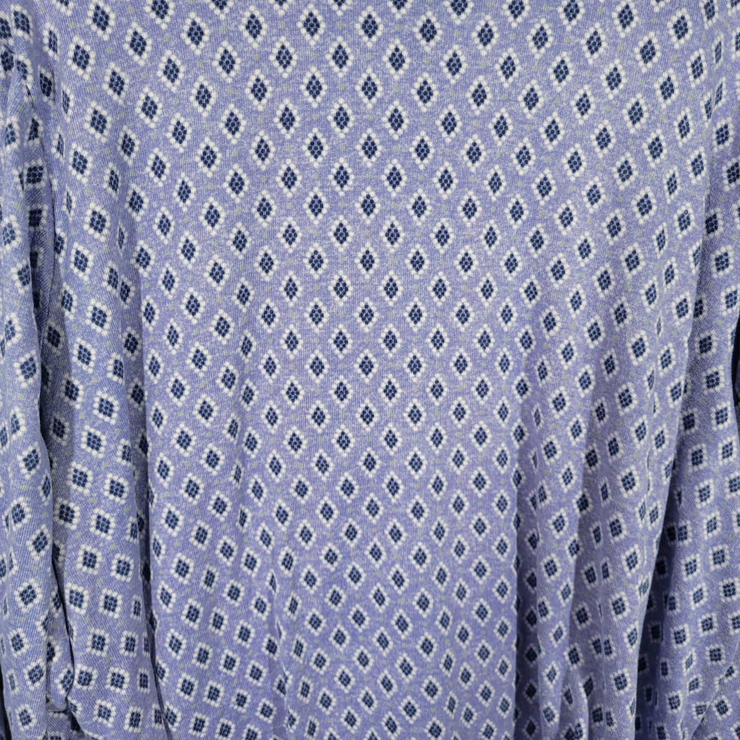 Croft & Barrow Women Pajama Top Sleep Shirt 3X Plus Blue Geometric SWE48E