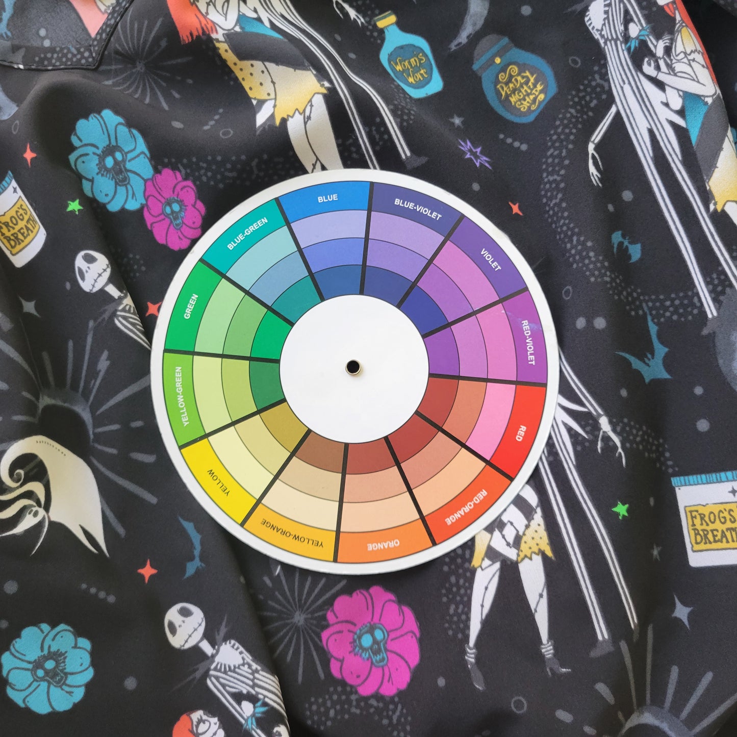 Disney Nightmare Before Christmas Scrub Top 3XL Unisex Black Medical NOV76E