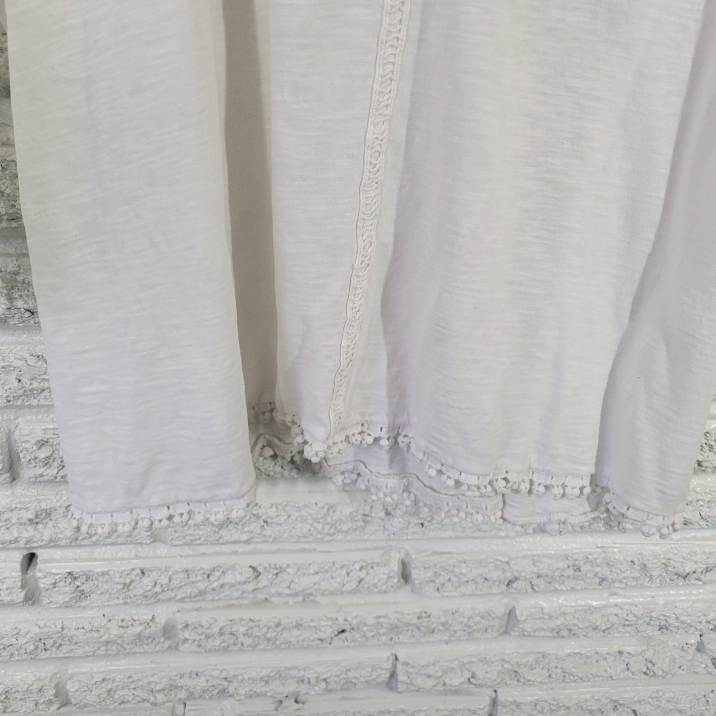 Style & Co Women's 3X Top White 100% Cotton 3/4 Bell Sleeve Pullover WHI38E