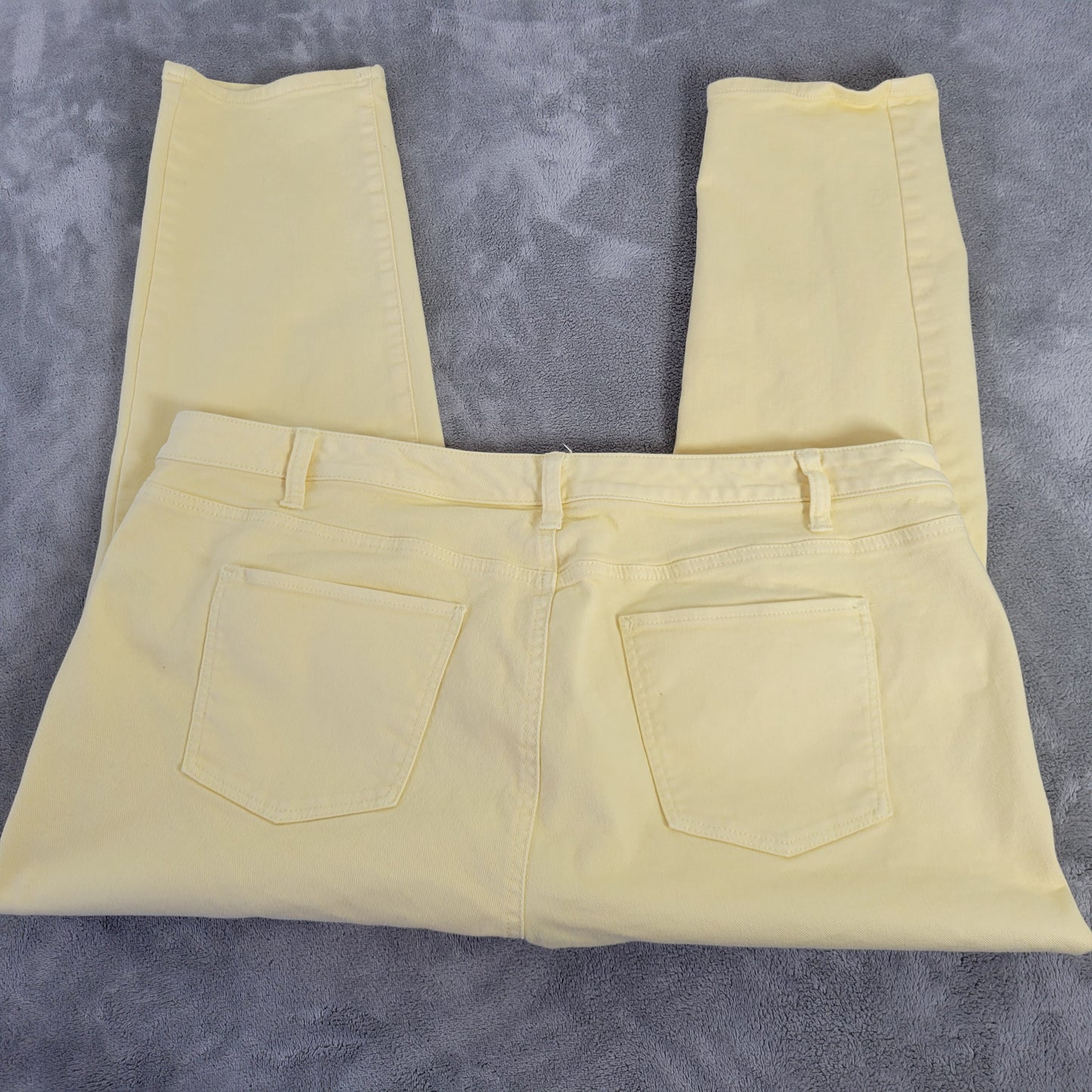Talbots Women's Yellow Slim Ankle Jeans 20WP Petite Plus Stretch Denim SL62E