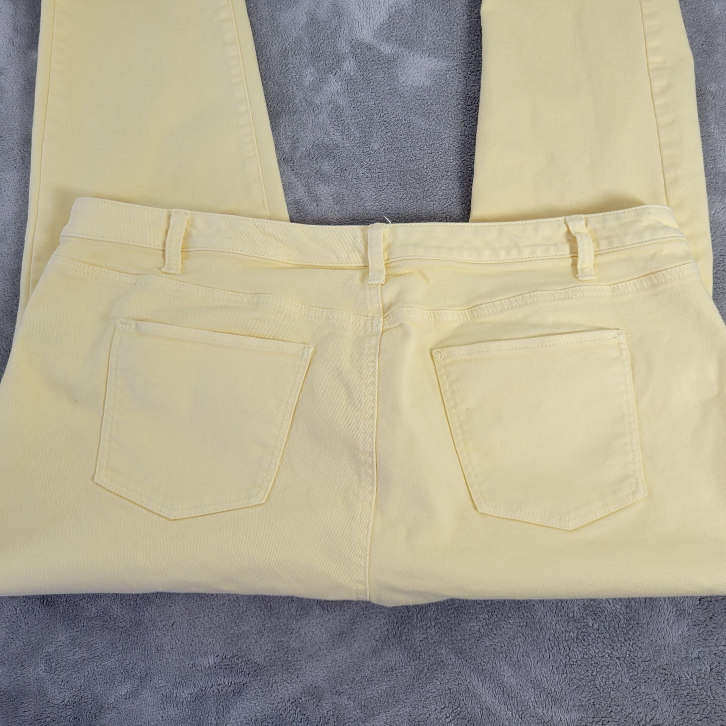 Talbots Women's Yellow Slim Ankle Jeans 20WP Petite Plus Stretch Denim SL62E