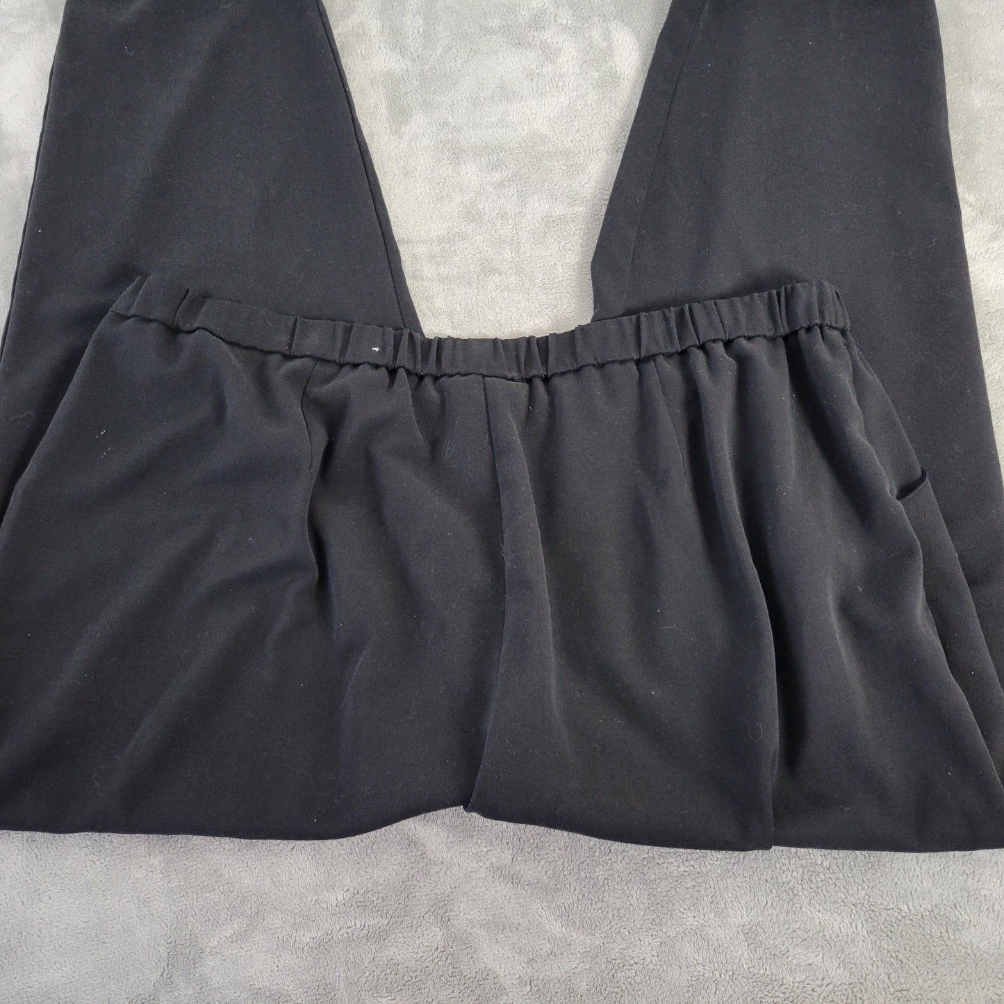 Dress Barn Womens Capri Pants 24 Plus Black Pull On Elastic Waist Stretch BLA75E
