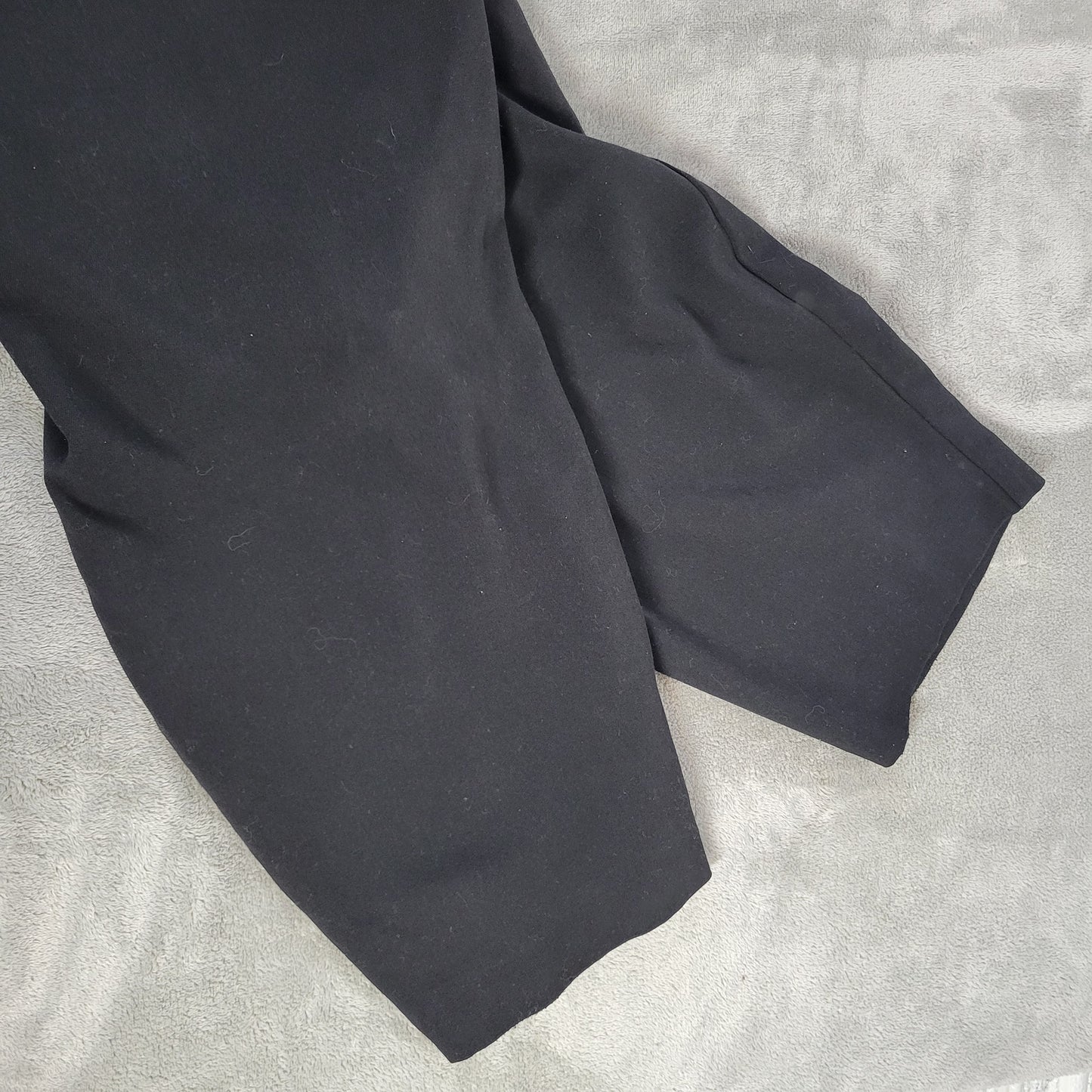 Dress Barn Womens Capri Pants 24 Plus Black Pull On Elastic Waist Stretch BLA75E