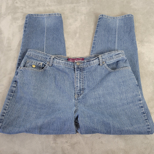 Gloria Vanderbilt 18W Women's Straight Leg Jeans Medium Blue Wash SL39E