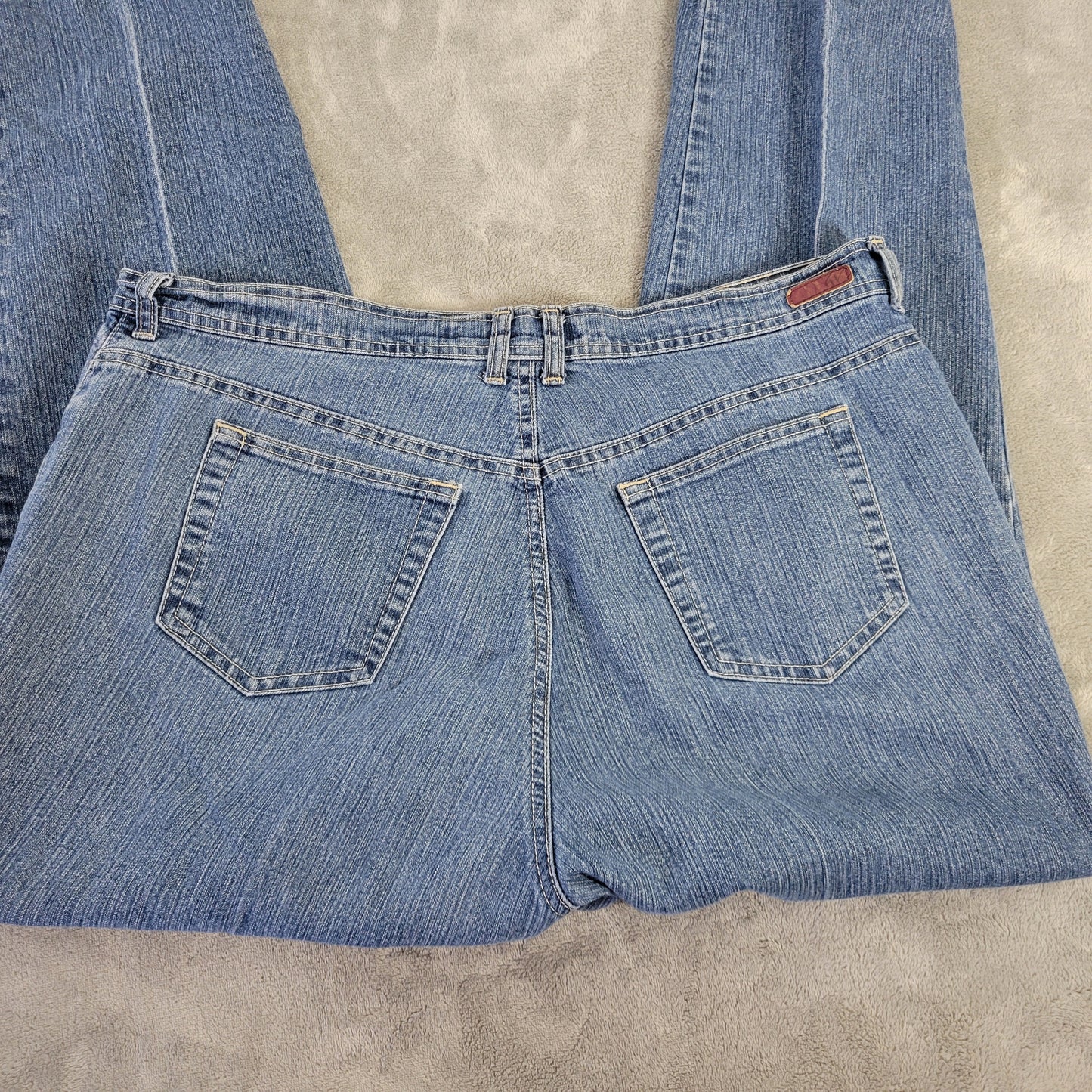Gloria Vanderbilt 18W Women's Straight Leg Jeans Medium Blue Wash SL39E