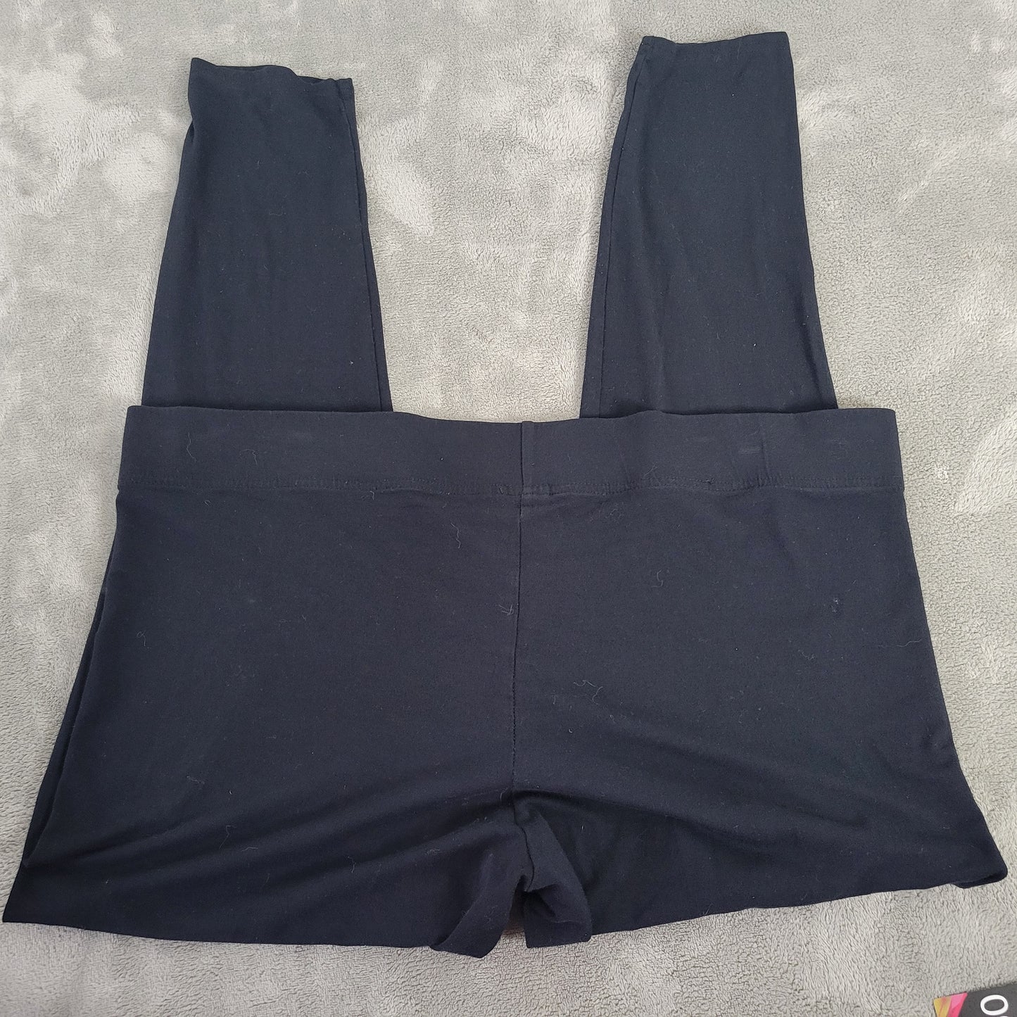 Soma Women’s XL Leggings Black Cropped Stretch Elastic Waist Pull On BLA156E