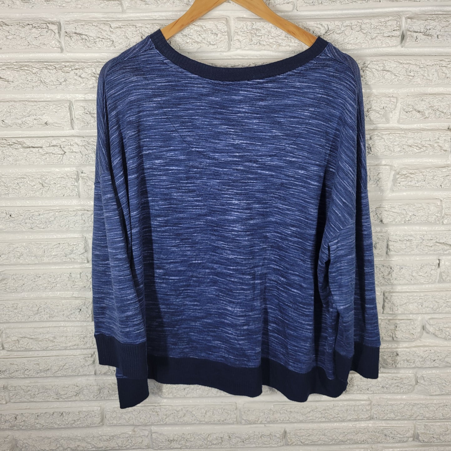 Secret Treasures 2X Pajama Top Blue Lounge Sweatshirt Coffee Soft BLU244E