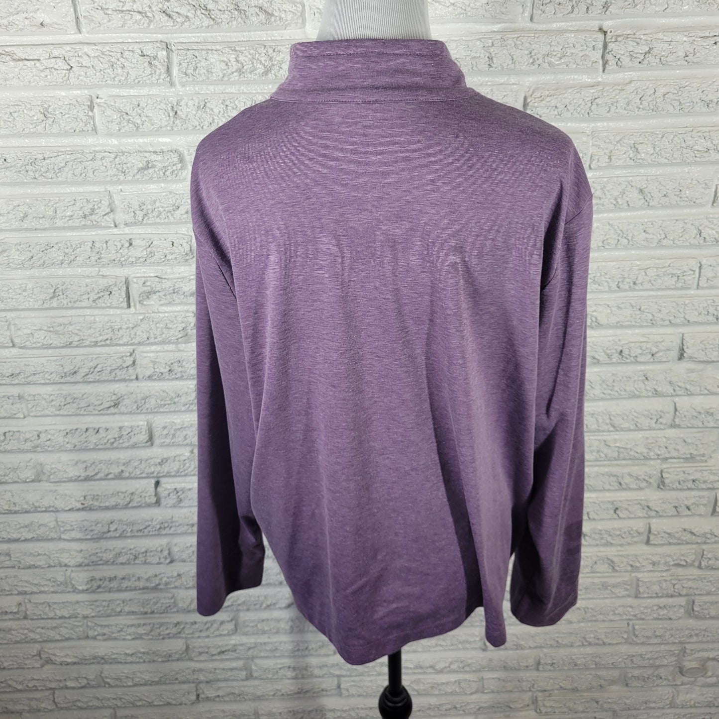 Allison Daley Women's XL Purple Full Zip Jacket Stretch Polyester SWE78E