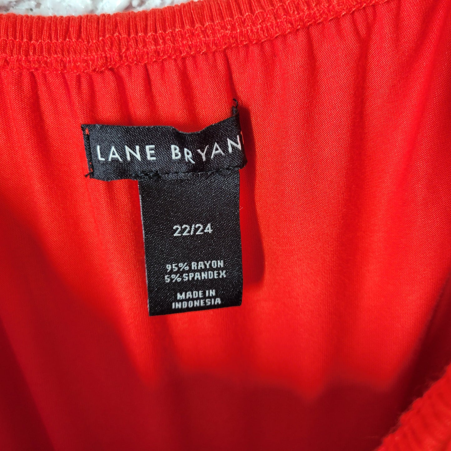 Lane Bryant Womens 22/24 Romper Red Off-Shoulder Ruffle Wide Leg Pockets RED70E
