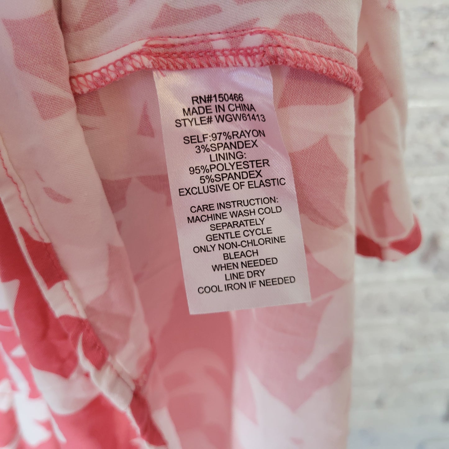 Market & Spruce XL Pink Floral Sun Dress V-Neck Sleeveless Pockets FLO121XE