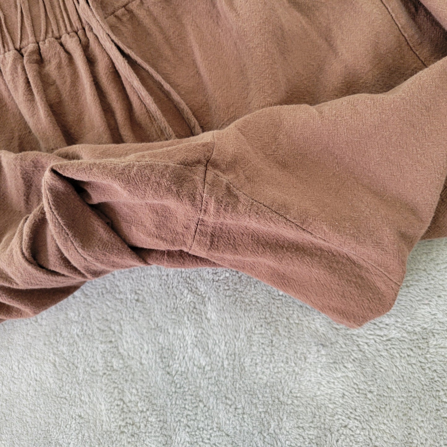 Emery Rose Women's Pants 4XL Brown Cotton Straight Leg Cropped BRO4E