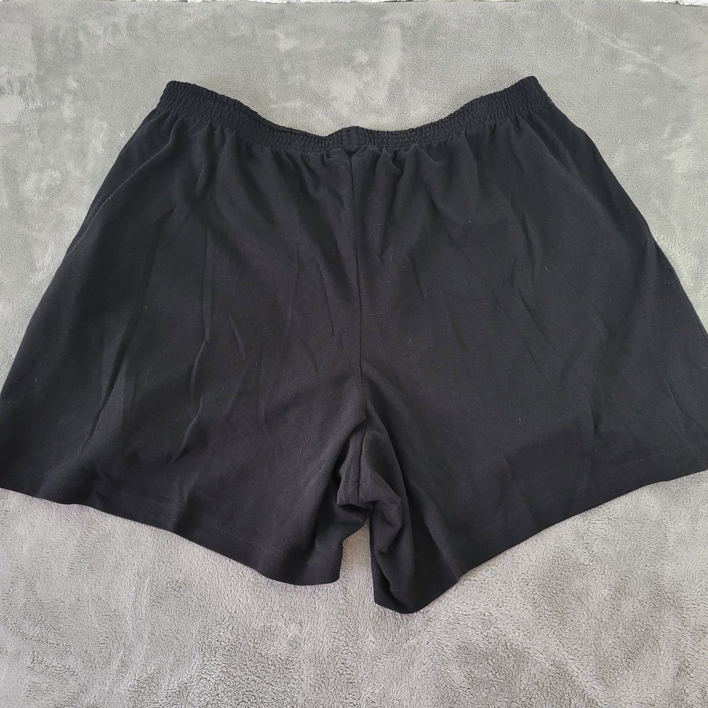 Victoria Jones Womens 2X Plus Black Cotton Shorts Giraffe Applique BLA154E