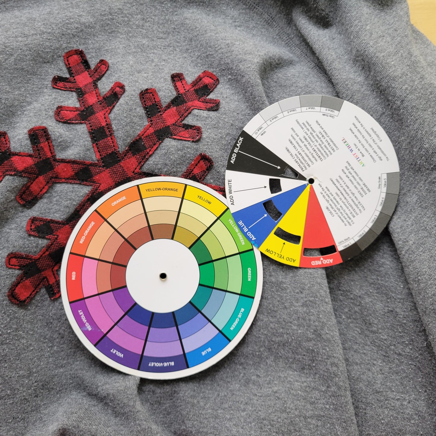 Lane Bryant Women's 22/24 Gray Sweatshirt Snowflake Applique Long Sleeve SWE184E