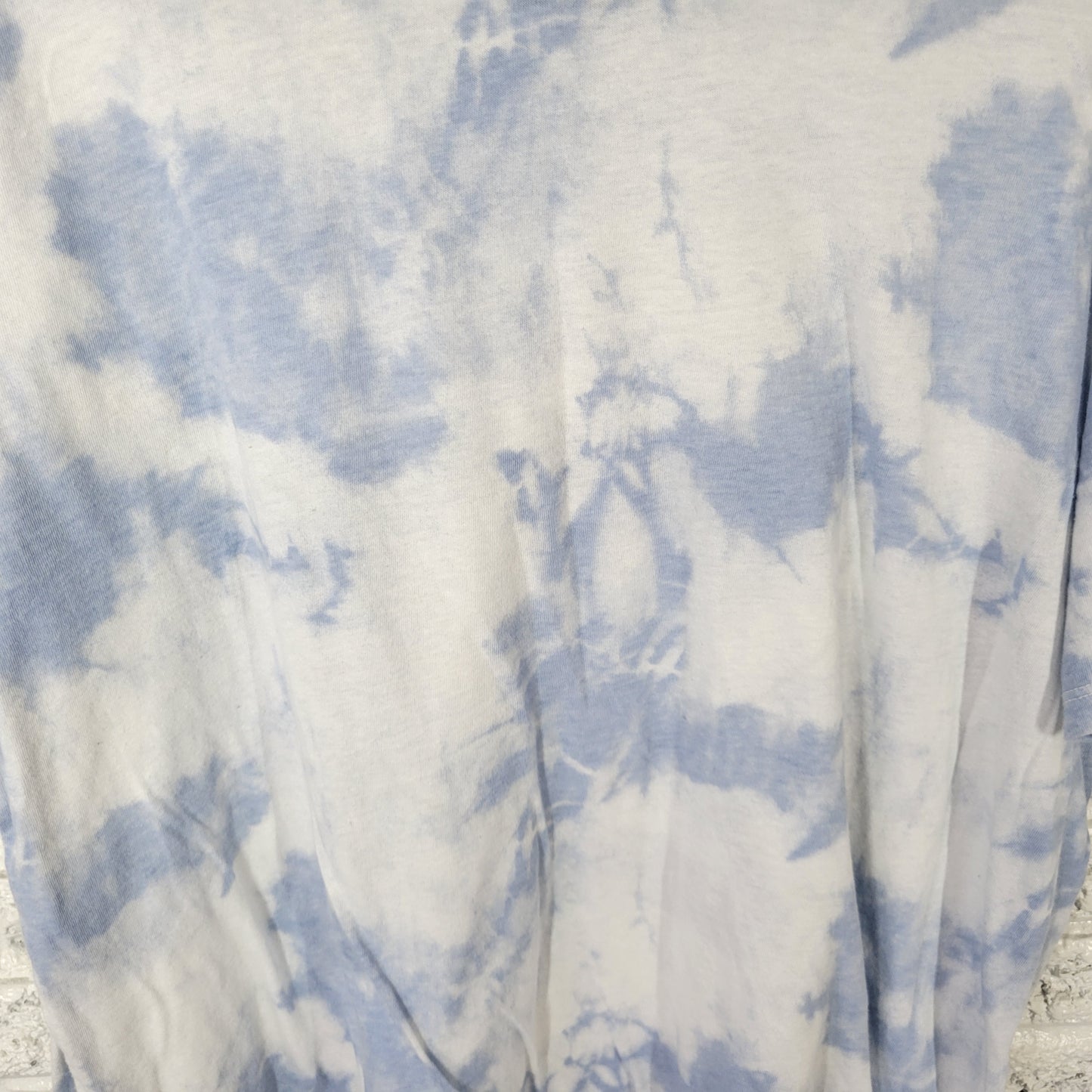 Friends Women's 2X Plus Blue Tie Dye T-Shirt Cotton Blend Crew Neck TV TIE40E