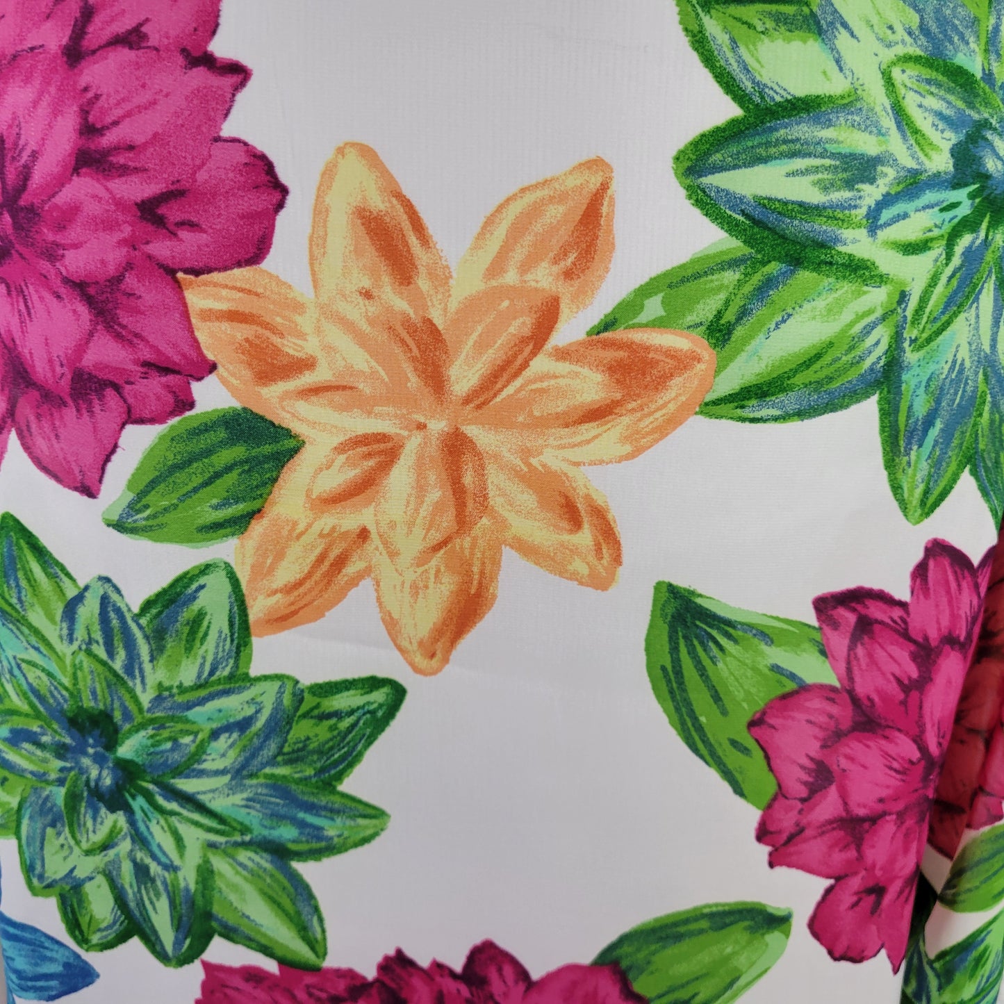 Charter Club Women's XL Floral Blouse 3/4 Sleeve Keyhole Neck Multicolor FLO286E