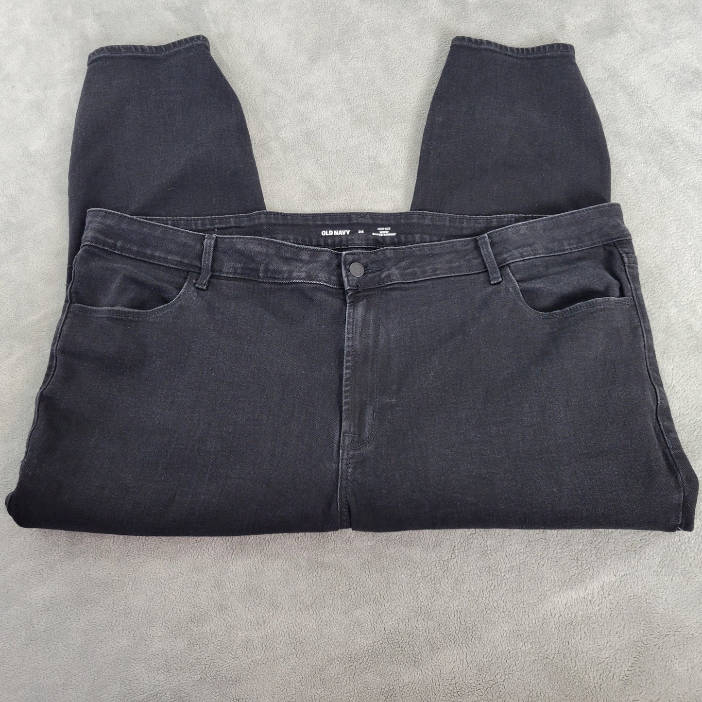 Old Navy Women's 24 Plus WOW Super Skinny High Rise Capri Black Jeans SKI13E