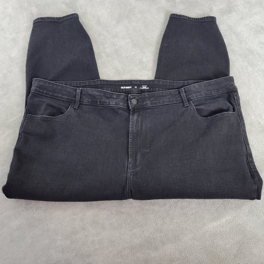 Old Navy Women's 24 Plus WOW Super Skinny High Rise Capri Black Jeans SKI13E